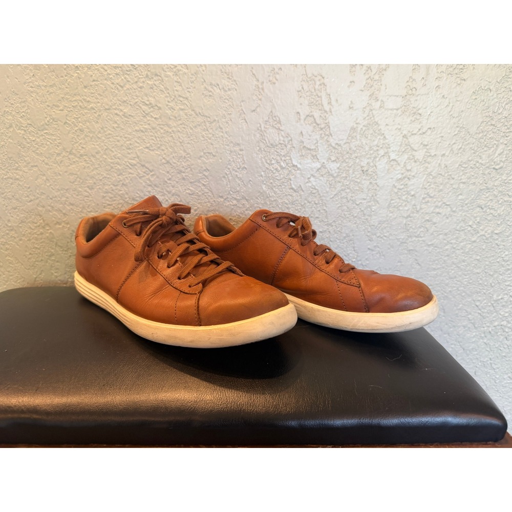 Cole Haan Grand Crosscourt Mens 9.5 M British Tan Leather Sneakers C32500